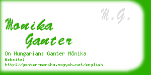 monika ganter business card